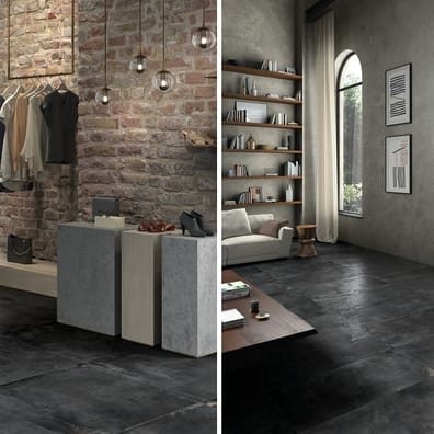 Carrelage aspect metalique rectifié OGDEN IRON 60X60- 1,44 m²