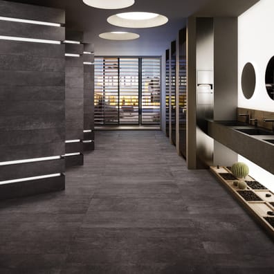 Carrelage imitation ciment MANISE ANTHRACITE R10 - 60X60 - 1,08 m²