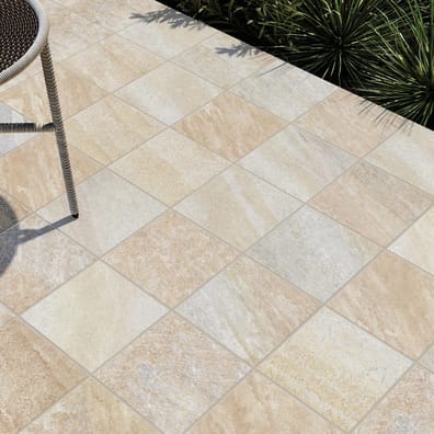 Carrelage exterieur MATECA QUARTZBEIGE 2 CM - R11 - 22,5X22,5 - 0,56 m²