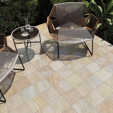 Carrelage exterieur MATECA QUARTZBEIGE 2 CM - R11 - 22,5X22,5 - 0,56 m²