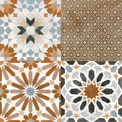 Carrelage style ciment 44X44 MAUDRA MIX - 1.37 m²