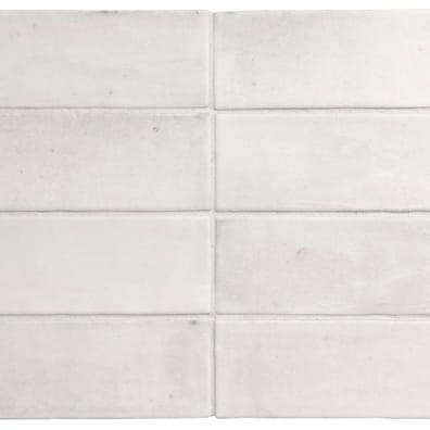 Carrelage grès cérame petit format CORTA WHITE MATT - 5X15 - 0,5 m²