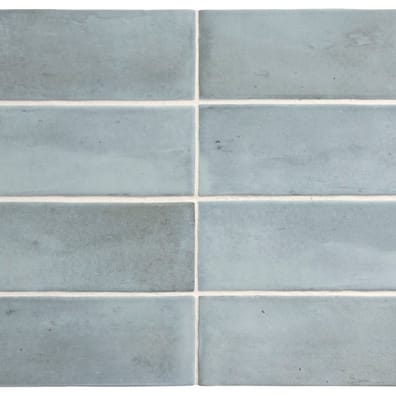 Carrelage grès cérame petit format CORTA BLUE GRASS MATT - 5X15 - 0,5 m²