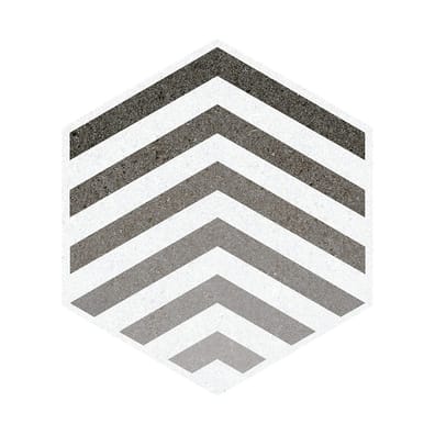 Carrelage hexagone SAALES HEXÁGONO LACROIX GRIS 23x26,6 - 0,5 m²
