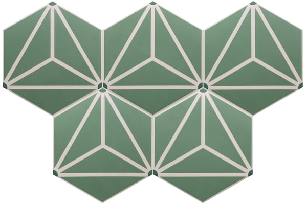 Carrelage hexagonal nuancé CHARLEY SOLAR DECOR 17,5X20 - 0.71 m²