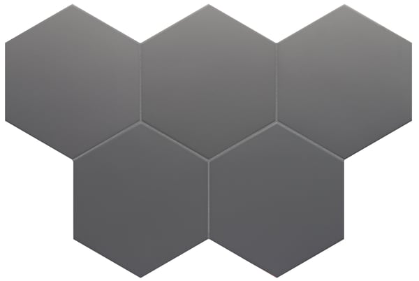 Carrelage hexagonal nuancé CHARLEY BLACK UNI 17,5X20 - 0.71 m²