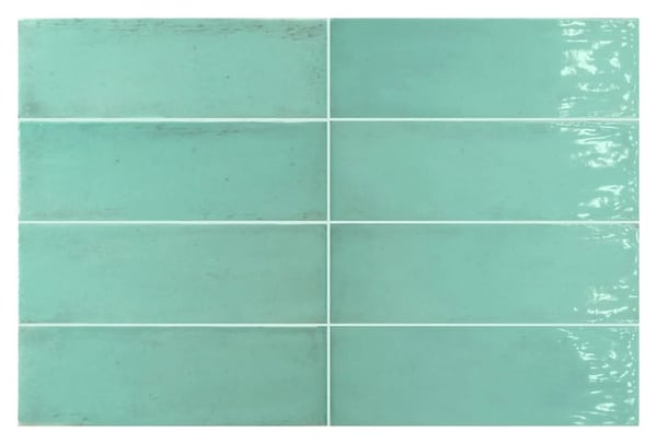 Carrelage terre cuite zellige FRESCO AQUAMARINE GLOSS 5X15 - 0.495 m²