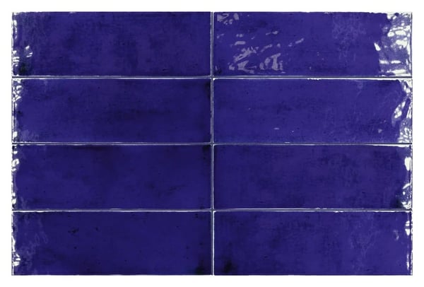 Carrelage terre cuite zellige FRESCO COBALT GLOSS 5X15 - 0.495 m²