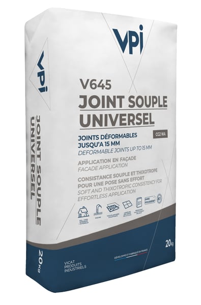 * Cerajoint souple universel pour carrelage V645 GRAPHITE - 20kg VPI* promo