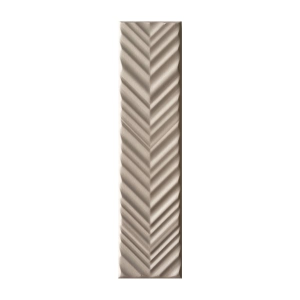 Faïence moderne DELIGHT DOVE CHEVRON 5x20 cm