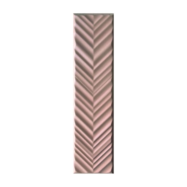 Faïence moderne DELIGHT BLUSH CHEVRON 5x20 cm