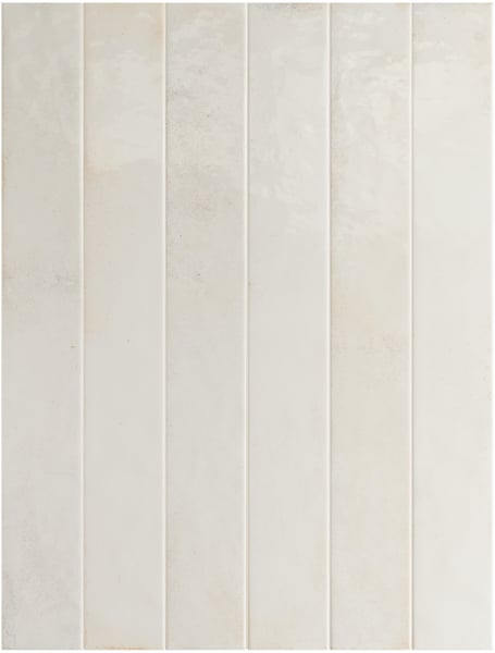 Carrelage effet Zellige BORA WHITE 5x40 cm