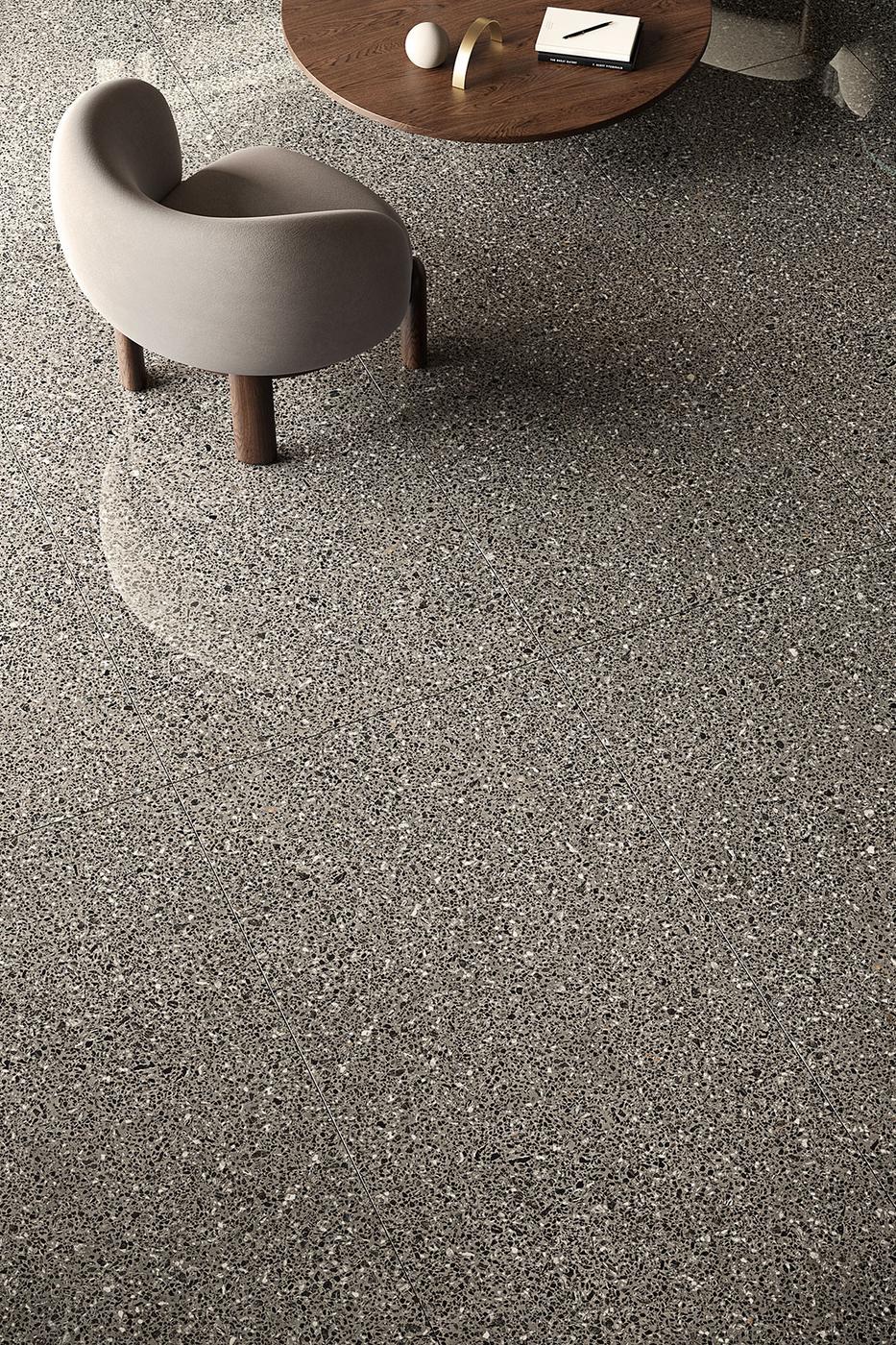 Carrelage grès cérame effet pierre PALMERSTON ALGO GRAPHITE 75X75 - 1,13m² - 2