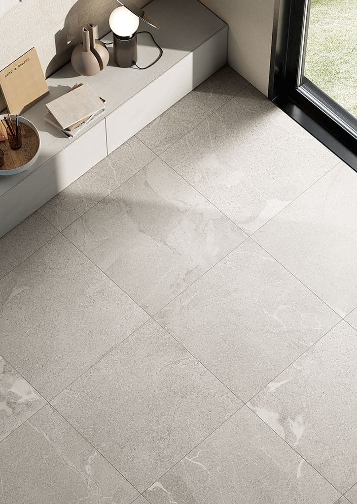 Carrelage grès cérame effet pierre MOUNT GRIGIO CHIARO 60X120 - 1,44m² - 2