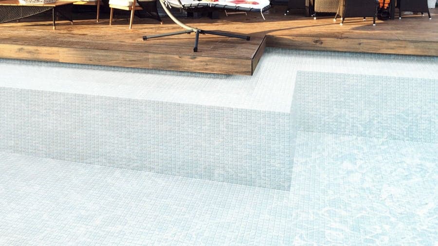 Mosaique piscine Nieve Blanc antidérapante 3100 31.6x31.6 cm - 1m² - 1