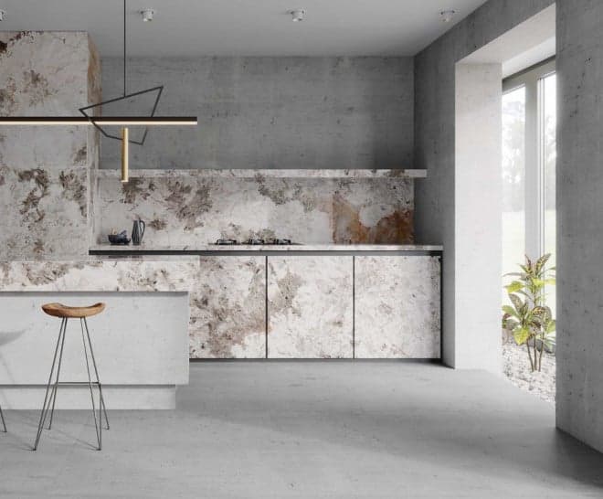 Carrelage effet marbre grand format CASSERO GREY NATURAL - 120X120 - 1,44 m²
