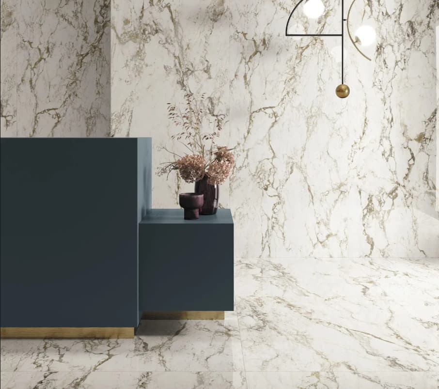 Carrelage effet marbre grand format INTERNO4 BRECCIA TORTONA POLI - 1195X1195 - 2.856 m² - 1