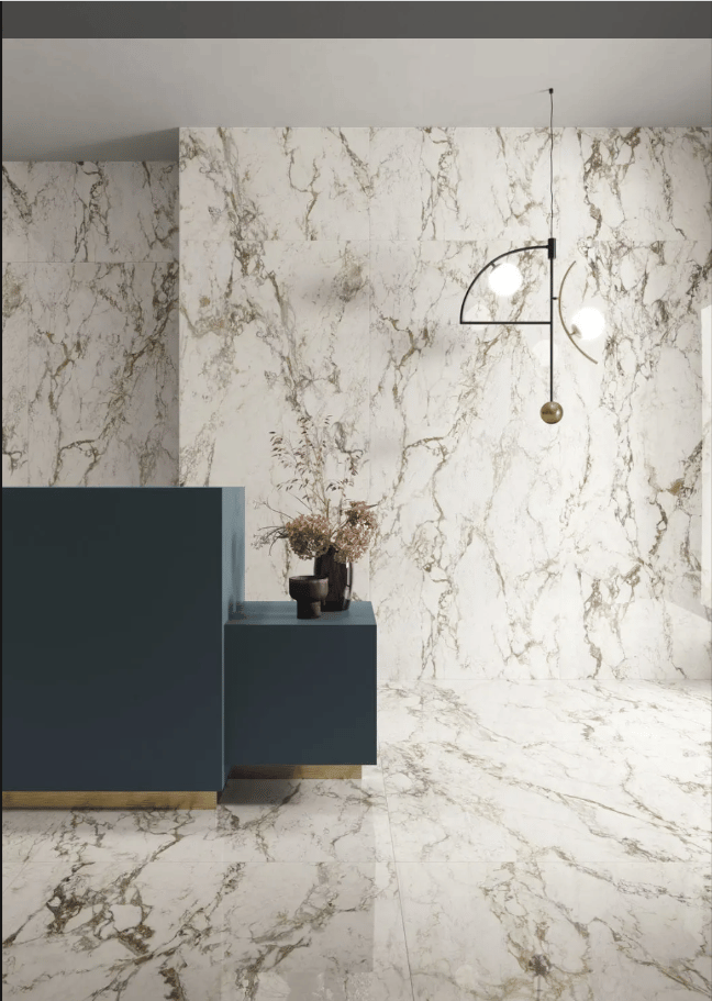 Carrelage effet marbre grand format INTERNO4 BRECCIA TORTONA POLI - 1195X1195 - 2.856 m² - 2