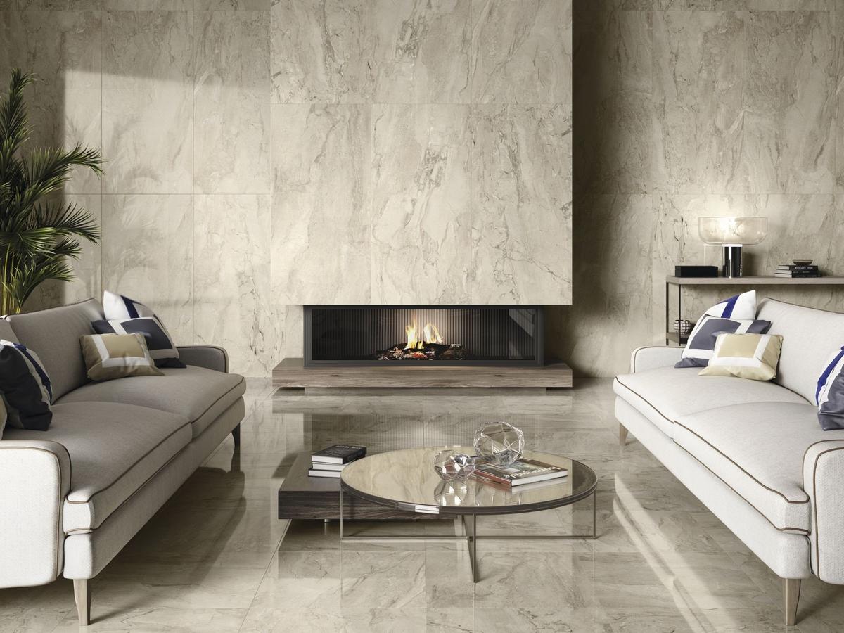 Carrelage imitation marbre PENSA AVORIO PULIDO 80X80 - 1,28m² - 1