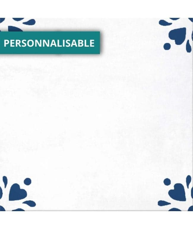 Carreau imitation ciment personnalisable sur mesure HEART R9 - 0.96m² - 1