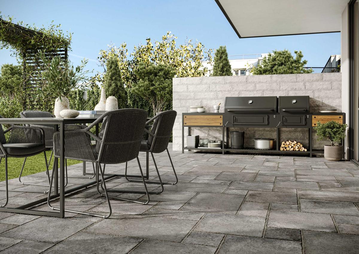 Carrelage modulaire imiation pierre MANCHESTER DIRTY STONE MODULAR 44X66 - 0.87 m² - 1