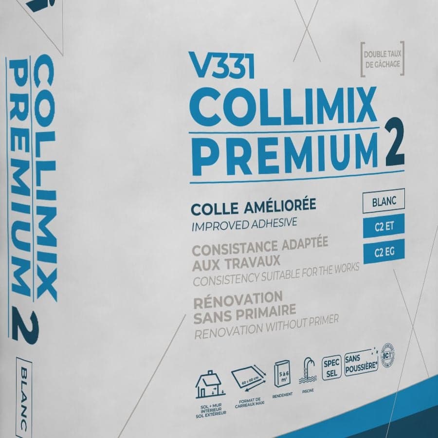 Colle COLLIMIX PREMIUM V331 BLANC pour piscine - 25 kg VPI - 1