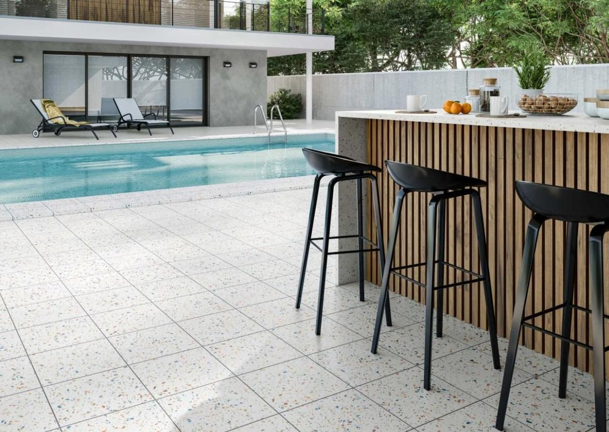 Lot de 4.55m² - Effet terrazzo CARNI COLOR - 32,9X32,9 - 1