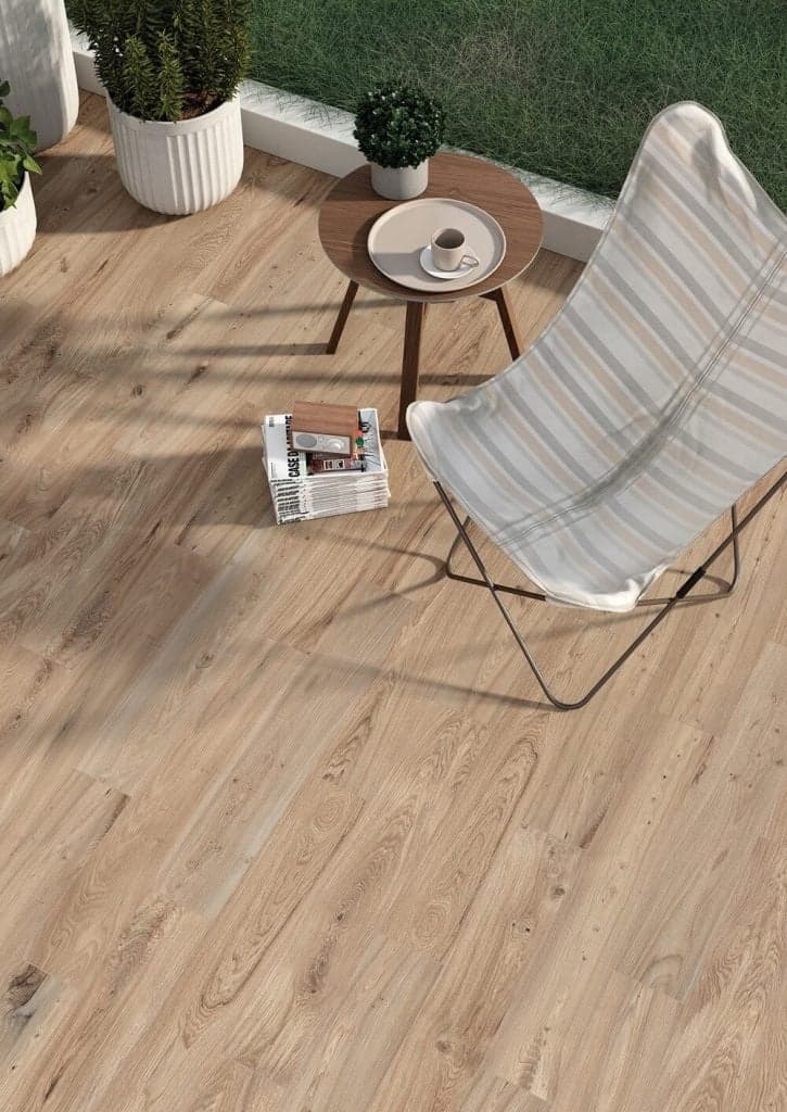 Lot de 15.12 m² - Carrelage imitation parquet vieilli OREGON NATURAL - 15X90 CM - R9 - 1