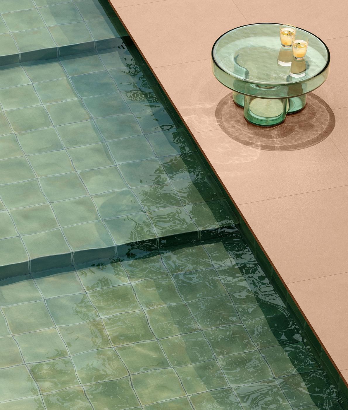 Carrelage aspect chic LE MARAIS ACQUAMARINA 20x20 cm