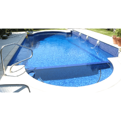 ECHANTILLON (taille variable) de Mosaique piscine Mix de Bleu Deep Swimming 32.7x32.7 cm - 2