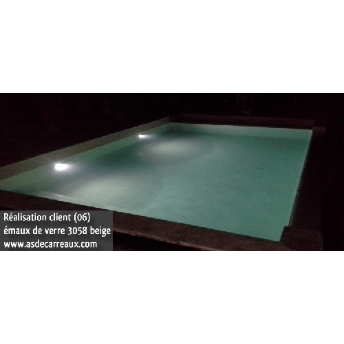 ECHANTILLON (taille variable) de Mosaique piscine Nieve beige 3058 31.6x31.6 cm - 4