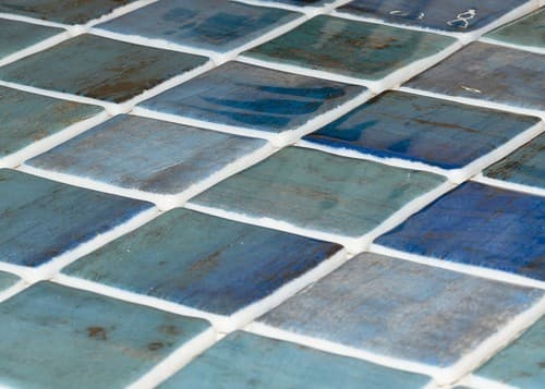 ECHANTILLON (taille variable) de Mosaique piscine penta forest blue 2003568 3 x3  cm - 1