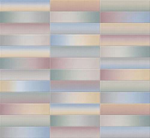 ECHANTILLON (taille variable) de Faience colorée pastel 23x33.5 cm Heian Multicolor - 1