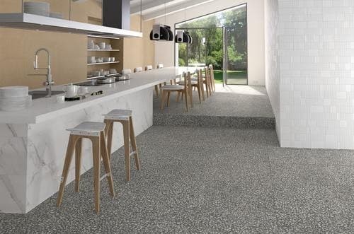 Carrelage imitation granito terrazzo 60x60 cm PORTOFINO Cemento -   - Echantillon - 1