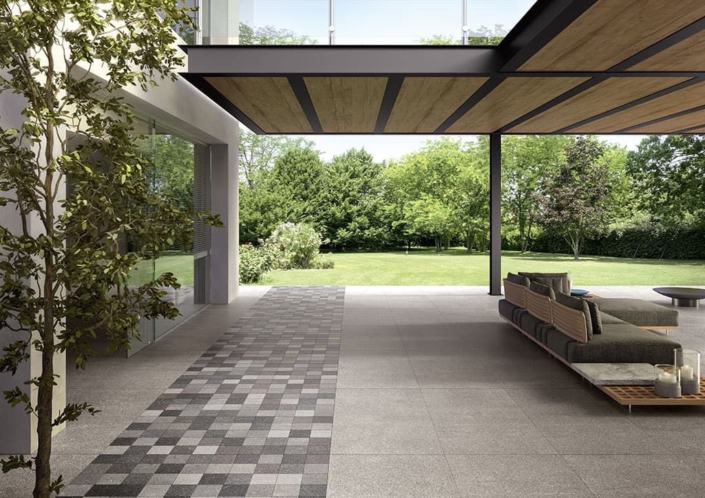 Carrelage grès cérame effet pierre PALMERSTON GREY 75X149,7 - 1,22m²