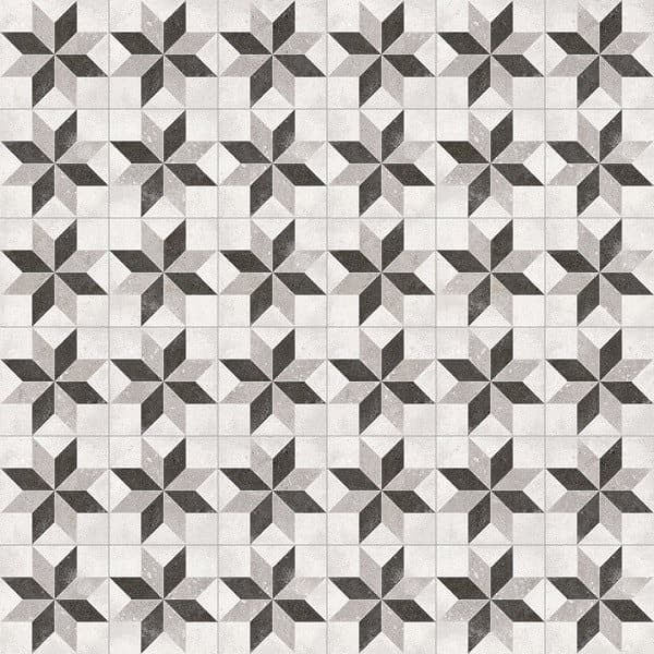 Carrelage motif ancien 20x20 cm Taito Blanco - 1m² - 3