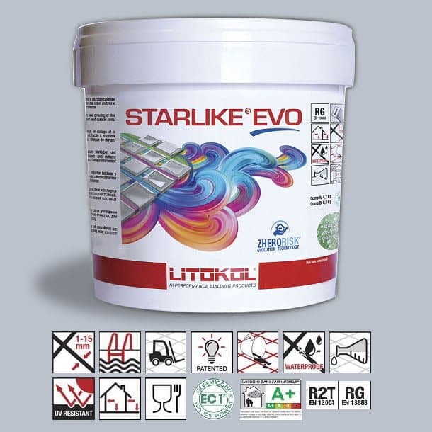 Litokol Starlike EVO Azzurro Polvere C.310 Mortier époxy - 5 kg - 1