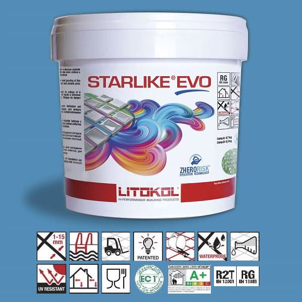 Litokol Starlike EVO Blu Denim C.340 Mortier époxy - 5 kg - 1