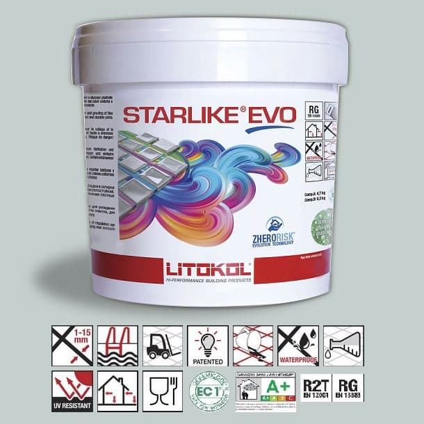 Litokol Starlike EVO Verde Salvia C.400 Mortier époxy - 5 kg - 1