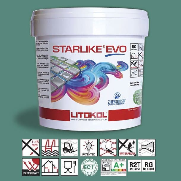 Litokol Starlike EVO Verde Pino C.430 Mortier époxy - 5 kg - 1