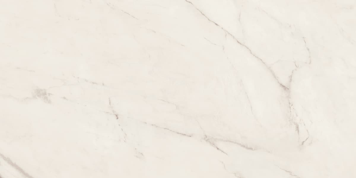 Marbre blanc avec nuances de gris et veines subtiles, taille 60x120 cm