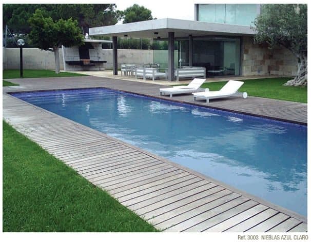 Lot de 12 m² - Mosaïque piscine Nieve bleu azur 3003 31.6x31.6 cm - 12 m² - 3