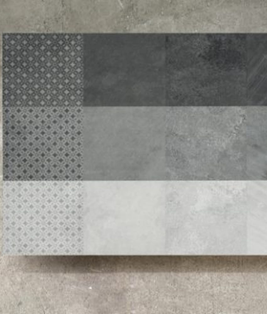 Carrelage effet pierre SUZANO CEMENTO ANTRACITE 20x20 - 0,96 m²