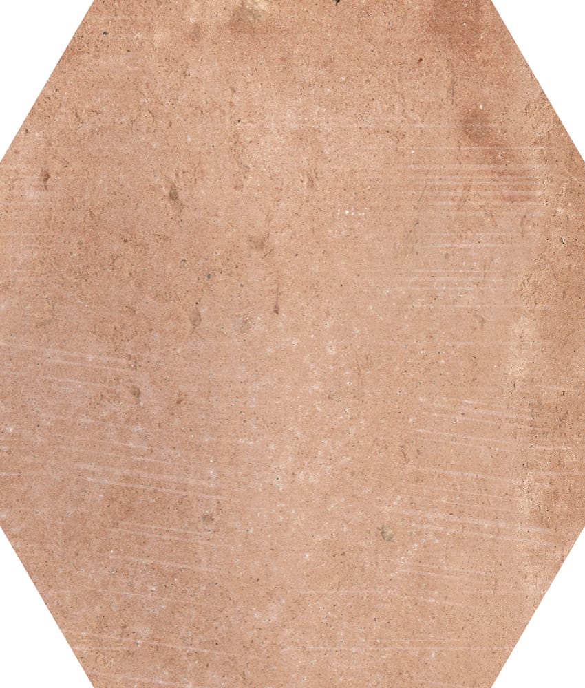 Carrelage couleur terre cuite CALLOT HEX TERRA - 15X17,3 - 0,86 m²