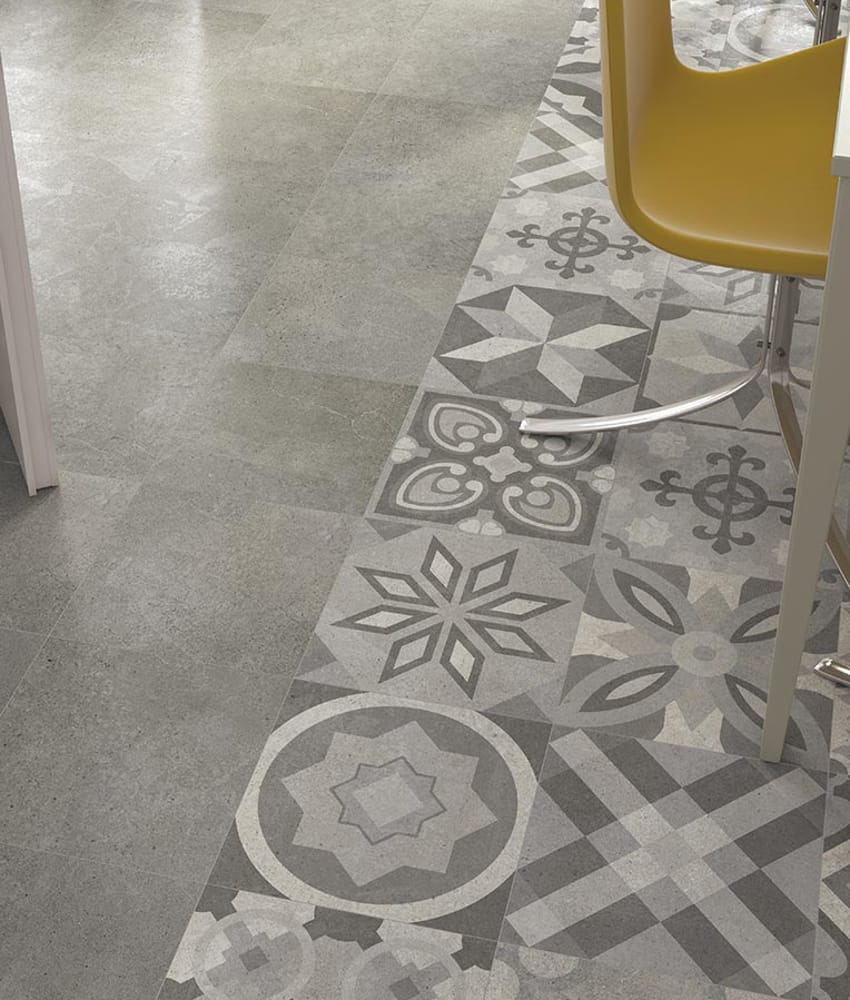 Carrelage interieur pas cher Carrelage imitation ciment 30x30 cm GREDOS gris anti-dérapant R10 - 1.17m² - As de Carreaux