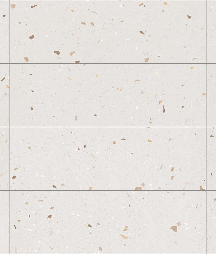 Faience grand format rectifiée style terrazzo TIMOR AVELLANA - 32X99 - 1,27 m²
