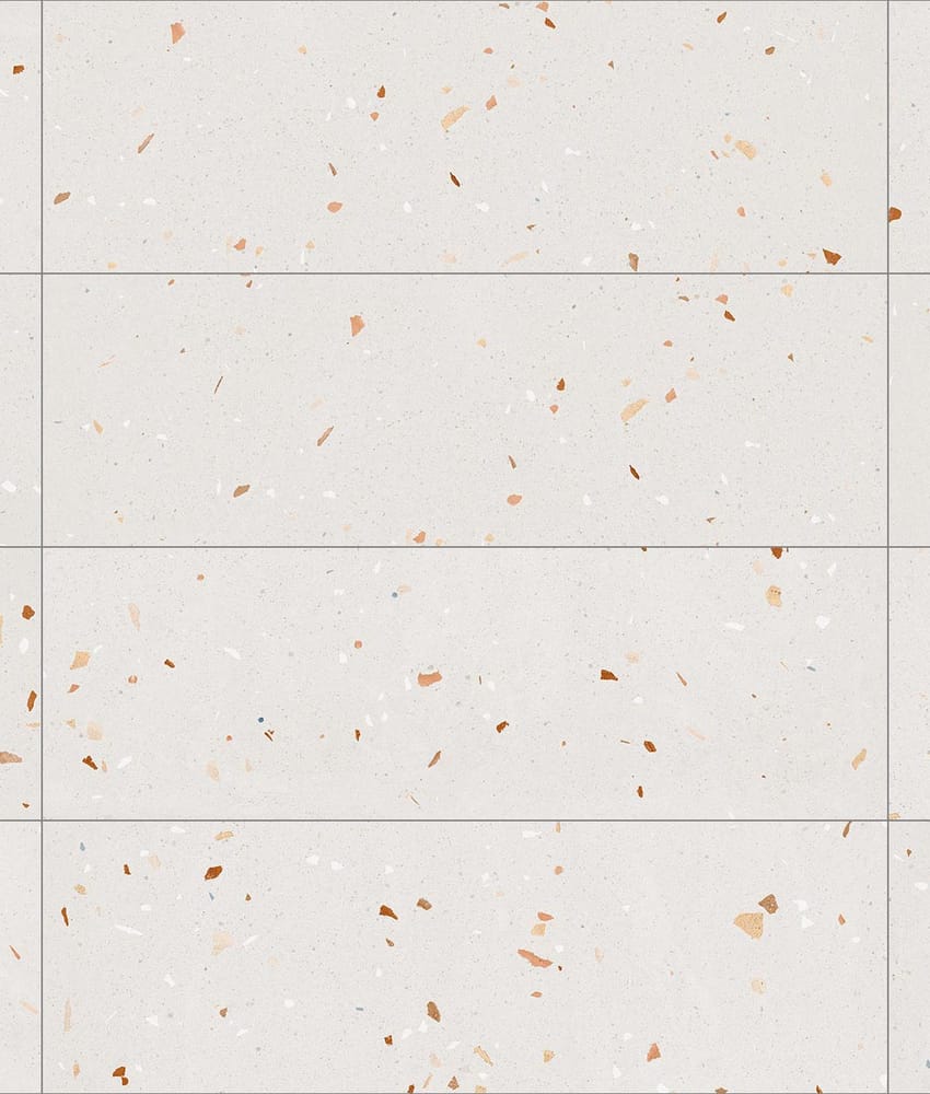 Faience grand format rectifiée style terrazzo TIMOR NUEZ - 32X99 - 1,27 m²