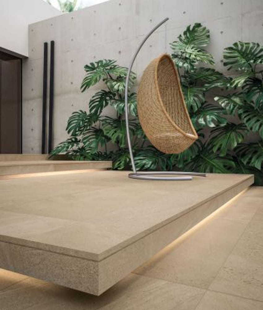 Carrelage grès cérame aspect pierre nuancé NEREA DANMARCA 60X60 - 1,44 m²