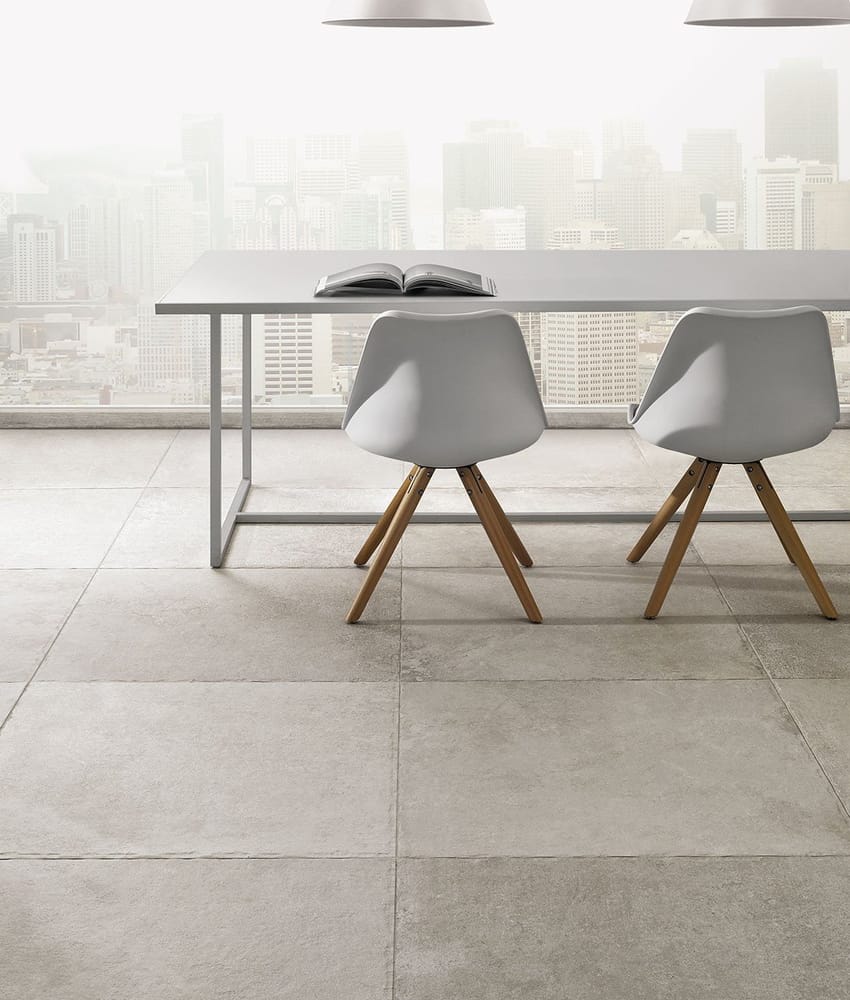 Carrelage grès cérame multi-module effet pierre Anti dérapant LAUNCESTON GRIGIO ANTISLIP 40,8X61,4 - 40,8X40,8 - 20,3X40,8 - 20,