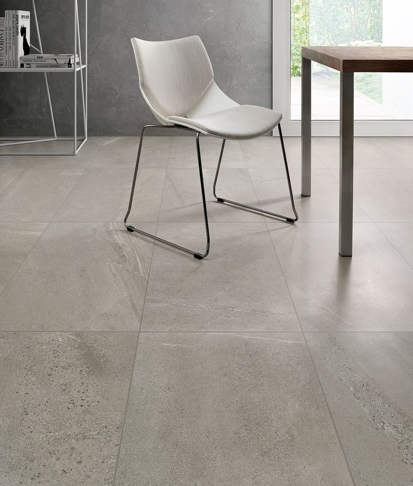 Carrelage grès cérame rectifié imitation pierre de Burlington BUNBURY GREY 75X149,7 - 1,22m²